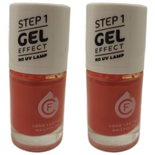 2 x CF Gel Effekt Nagellack 11ml - Farbe: 243 orange
