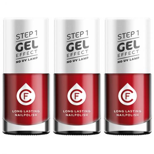 3 x CF Gel Effekt Nagellack 11ml - Farbe: 238 rot
