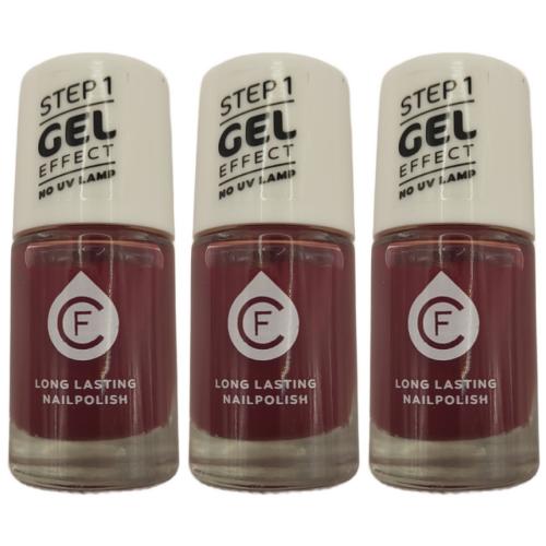 3 x CF Gel Effekt Nagellack 11ml - Farbe: 238 rot