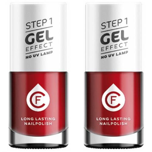 2 x CF Gel Effekt Nagellack 11ml - Farbe: 238 rot