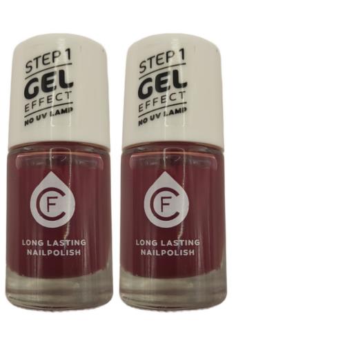 2 x CF Gel Effekt Nagellack 11ml - Farbe: 238 rot