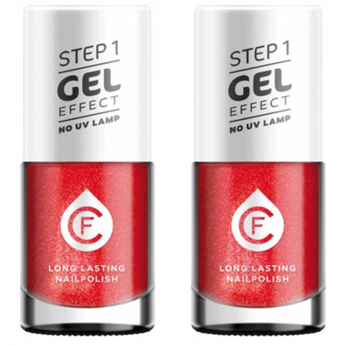 2 x CF Gel Effekt Nagellack 11ml - Farbe: 207 rot