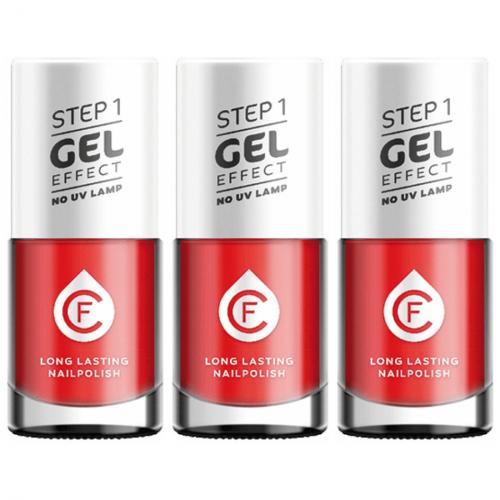 3 x CF Gel Effekt Nagellack 11ml - Farbe: 231 rot