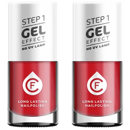 2 x CF Gel Effekt Nagellack 11ml - Farbe: 234 rot