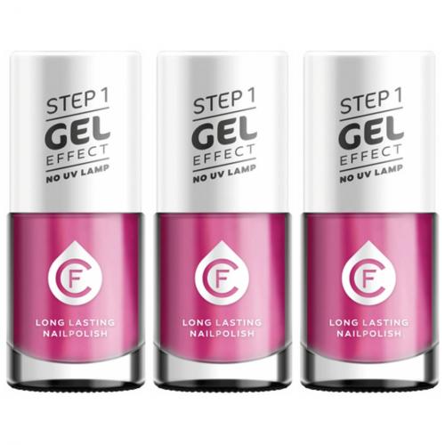 3 x CF Gel Effekt Nagellack 11ml - Farbe: 308 lila