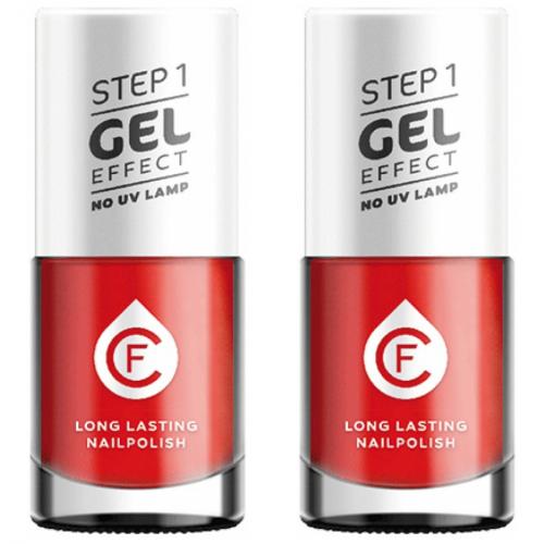 2 x CF Gel Effekt Nagellack 11ml - Farbe: 211 rot