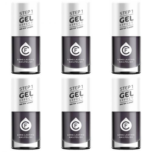 6 x CF Gel Effekt Nagellack 11ml - Farbe: 611