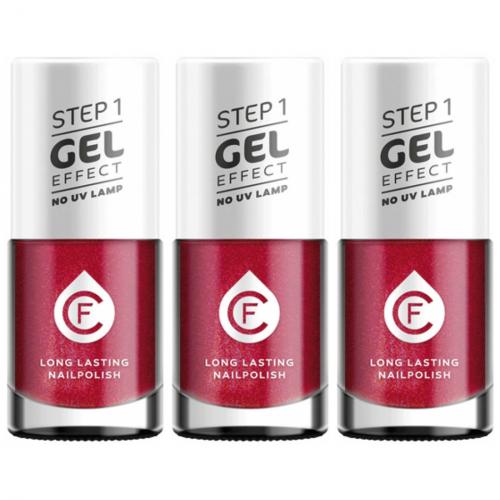 3 x CF Gel Effekt Nagellack 11ml - Farbe: 240 rot