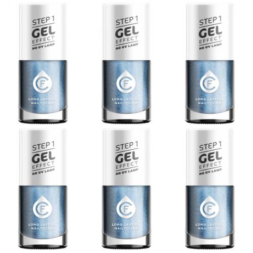 6 x CF Gel Effekt Nagellack 11ml - Farbe: 410