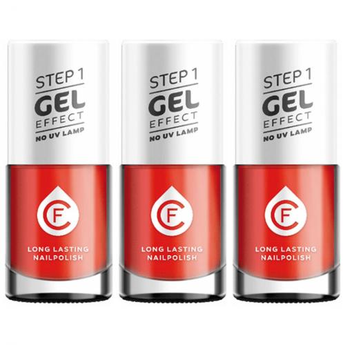 3 x CF Gel Effekt Nagellack 11ml - Farbe: 232 rot