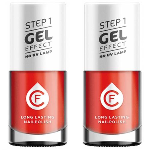 2 x CF Gel Effekt Nagellack 11ml - Farbe: 232 rot