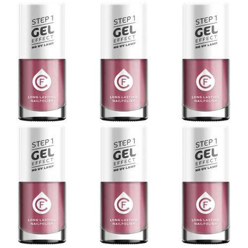 6 x CF Gel Effekt Nagellack 11ml - Farbe: 310 lila