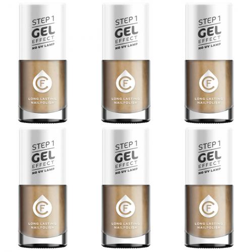 6 x CF Gel Effekt Nagellack 11ml - Farbe: 132