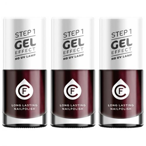 3 x CF Gel Effekt Nagellack 11ml - Farbe: 241 schokolade