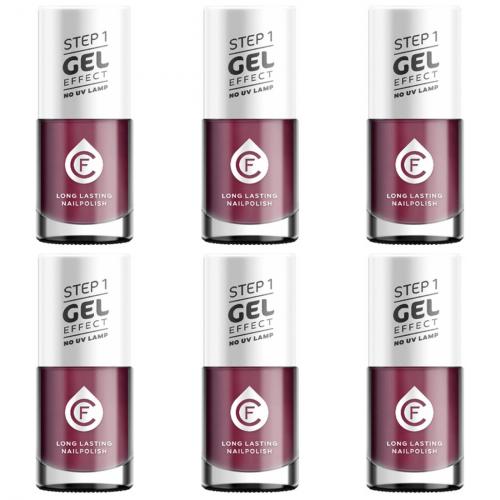 6 x CF Gel Effekt Nagellack 11ml - Farbe: 318