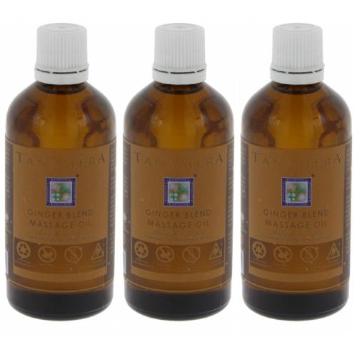 3 x Tanamera HomeSpa Kaltgepresste le Ingwer Massagel 100ml