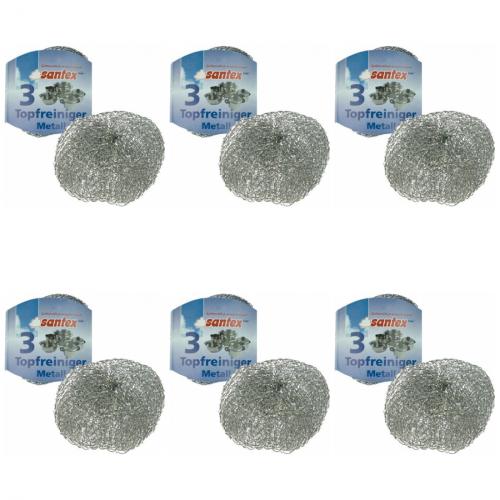 6 x Topfreiniger Metall 3er je 10g Banderole