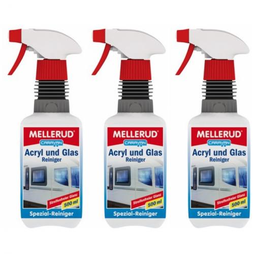 3 x Mellerud Acryl und Glasreiniger 500ml