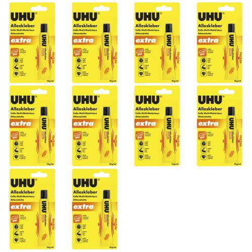 10 x Uhu Alleskleber Extra 18g
