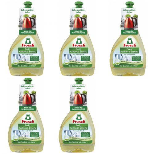 5 x Frosch Essig Kalklse-Essenz 300ml Flasche
