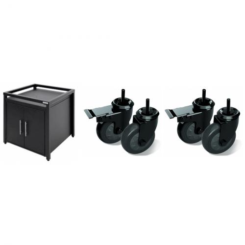 Big Green Egg Erweiterungsschrank Expansions Cabinett Rollensatz Schwenkrollen Doppelpack 2 Stck