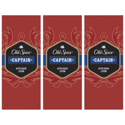 3 x Old Spice as Captain 100ml Flasche