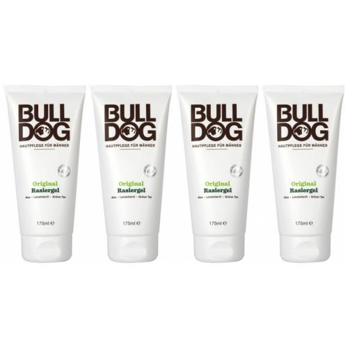4 x Bulldog Mnner Rasiergel 175ml Tube