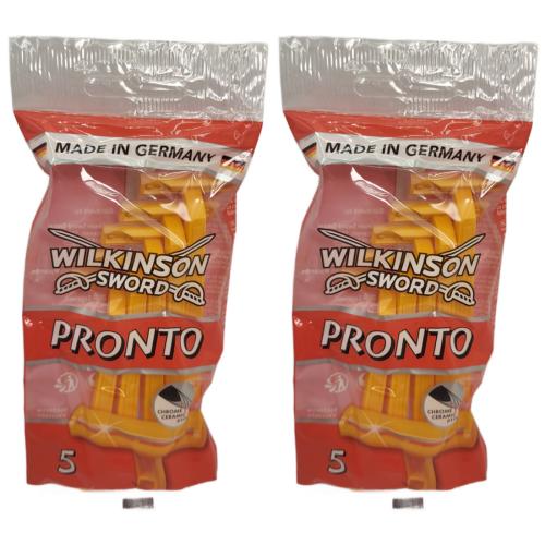 2 x Wilkinson Sword Pronto Einwegrasierer Fertigrasierer 5 Stck