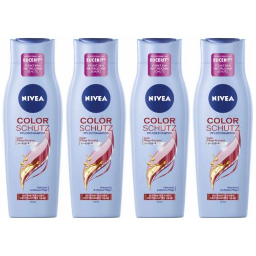4 x Nivea Shampoo Color Schutz 250ml Flasche