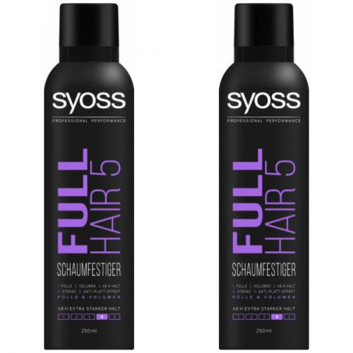 2 x Syoss Full Hair 5 Haarspray extra stark 250 ml