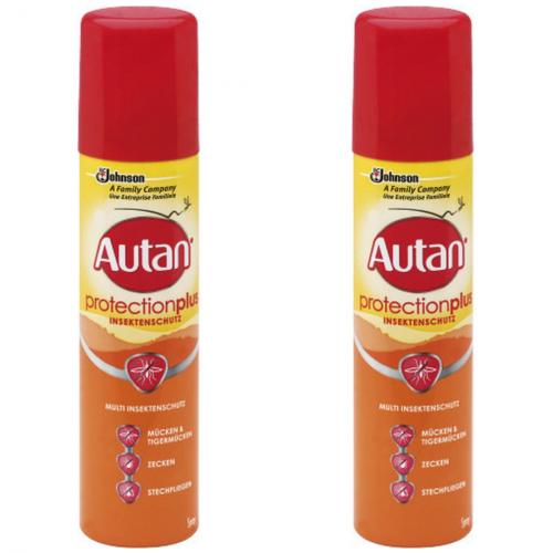 2 x Autan Protectionplus Spray 100ml