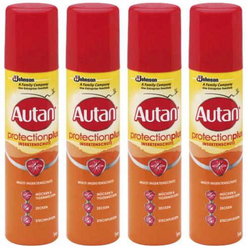 4 x Autan Protectionplus Spray 100ml
