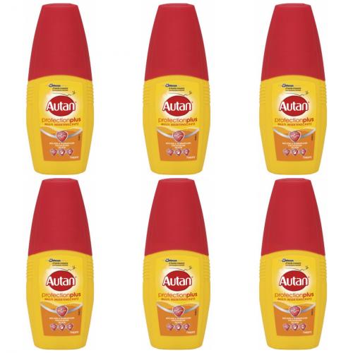 6 x Autan protectionplus Pumpspray 100ml