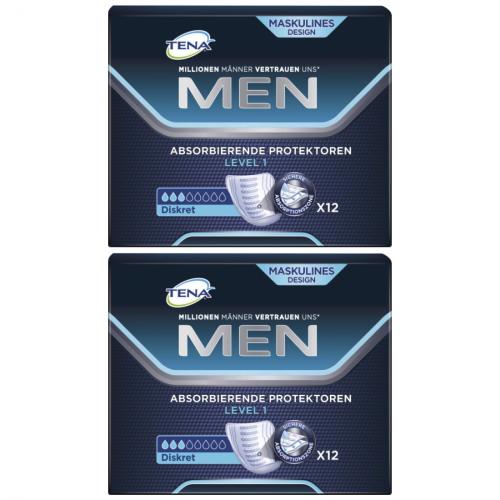 2 x tena men level 1 12er