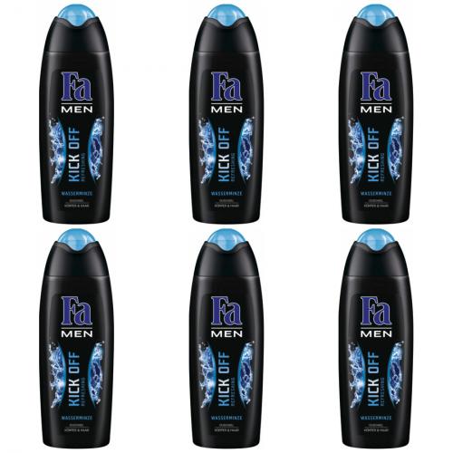 6 x Fa Duschgel Men Kick Off 250ml Flasche