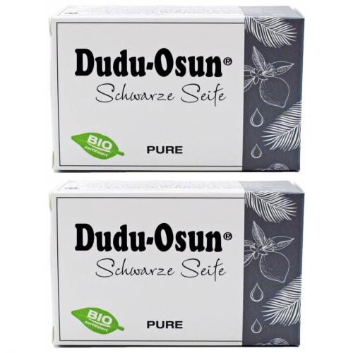 2 x Schwarze Seife Dudu Osun Pure 150g