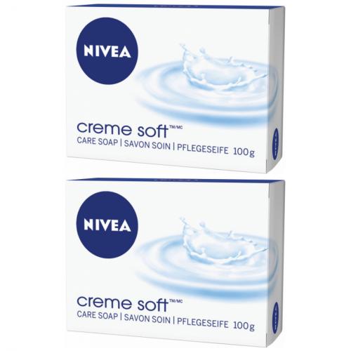 2 x Nivea Seife Soft 100g