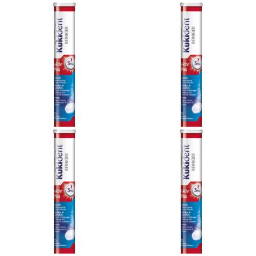 4 x Kukident Aktivplus Rolle 33 Stck