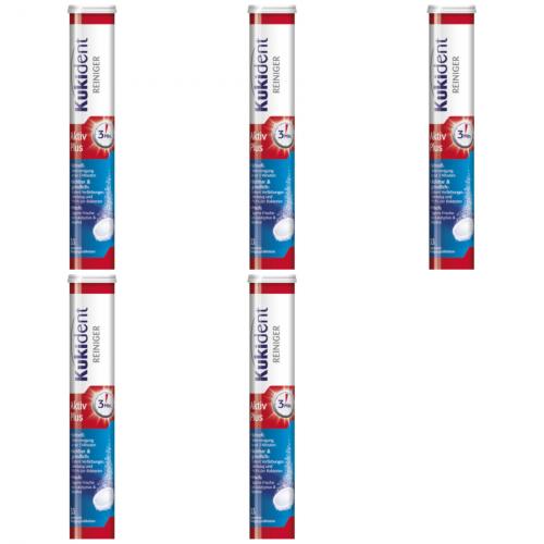 5 x Kukident Aktivplus Rolle 33 Stck