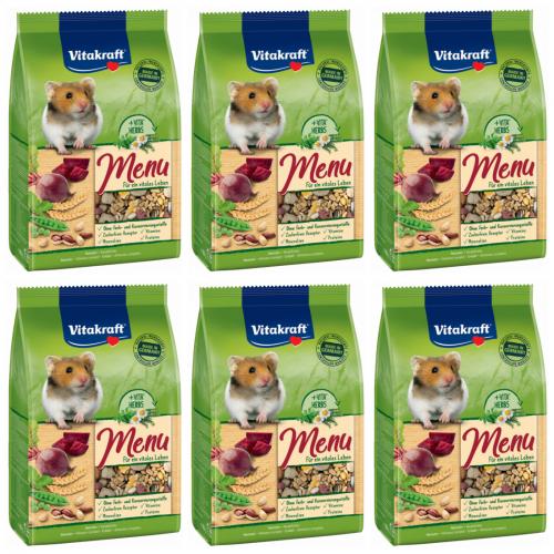 6 x Vitakraft Hamster Hauptfutter Vital 400g