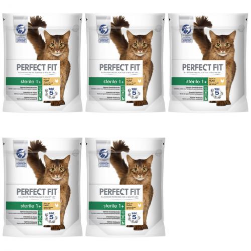 5 x perfectFit sterile 1 + Huhn 750g Beutel