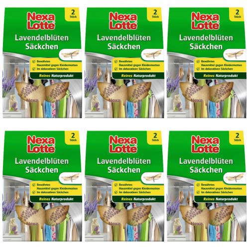 6 x Nexa Lotte Lavendelblten Sckchen 2er Schachtel