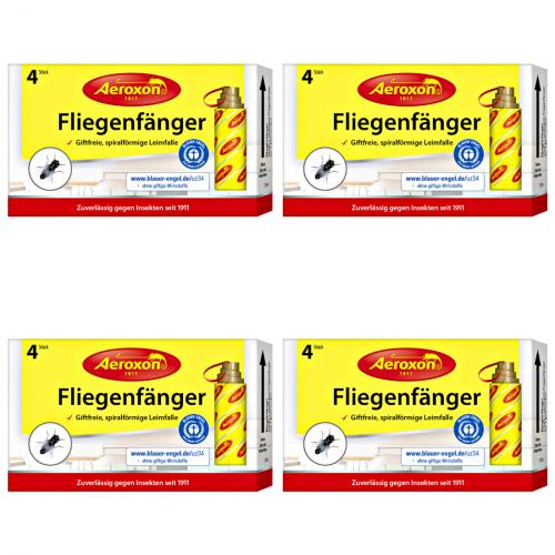 4 x Aeroxon Fliegenfnger, 4er