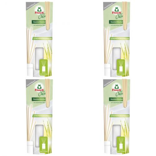 4 x Frosch Oase Zitronengrasfrische 90ml Nachfller
