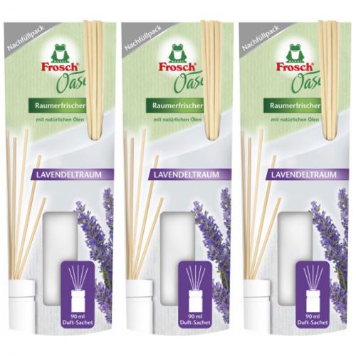 3 x Frosch oase Lavendel Nachfller 90ml
