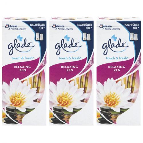 3 x Glade Brise Touch + Fresh Relaxing Zen Nachfller 10 ml