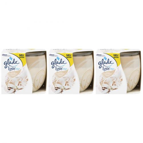 3 x Glade Brise Duftkerze Vanille Dufterlebnis 120g