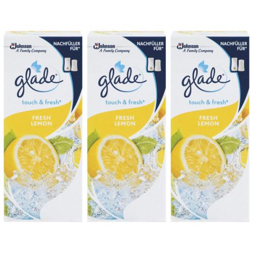3 x Glade Brise Touch + Fresh Lemon Nachfüller 10 ml