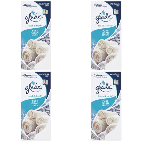 4 x Glade Brise Touch & Fresh Nachfller Pure Clean 10 ml