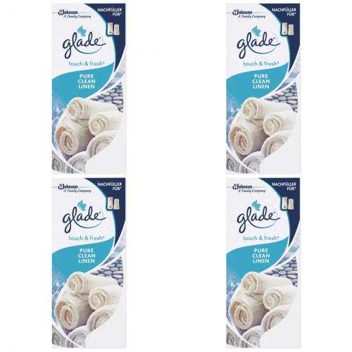 4 x Glade Brise Touch & Fresh Nachfller Pure Clean 10 ml